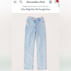 Abercrombie & Fitch 90’s Straight Leg Ultra High Rise Jeans